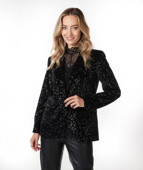 Blazer velvet sequins
