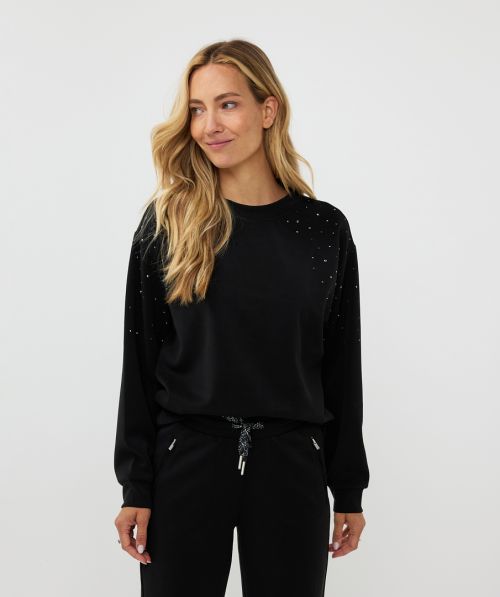 EsQualo Sweater embellished modal