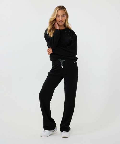 EsQualo Trousers satin pocket modal