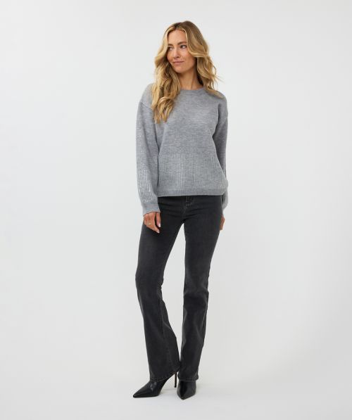 EsQualo Trousers jeans stretch flare