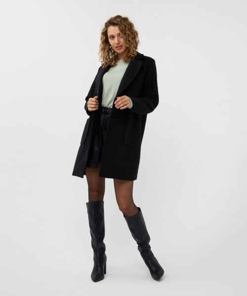 EsQualo Cardigan long bouclé