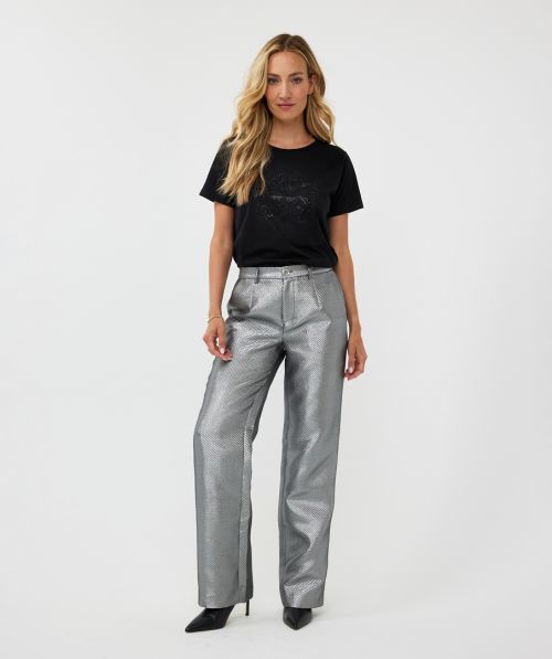 EsQualo Trousers metallic