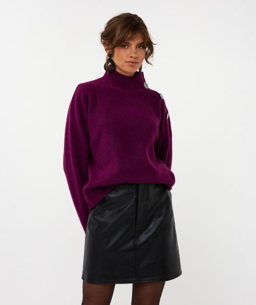 EsQualo Sweater shoulder buttons