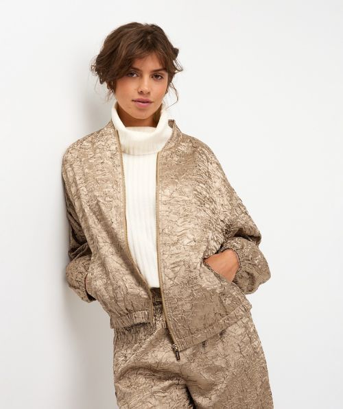 EsQualo Bomber satin crinkle