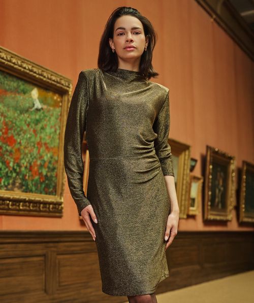 EsQualo Dress smock glitter