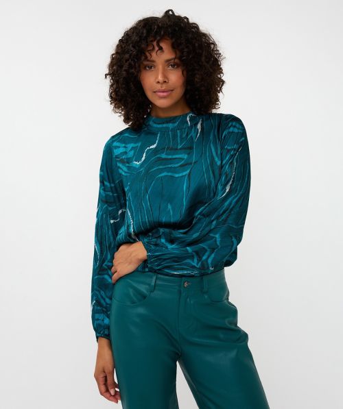 EsQualo Top l/s Crystal Wave