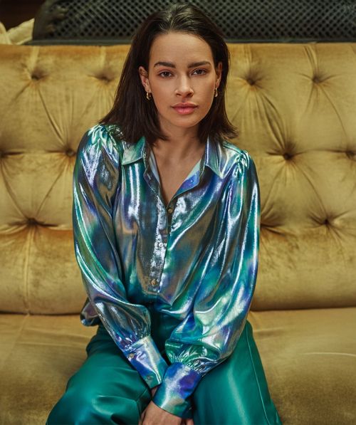 EsQualo Blouse Faded Vibrance