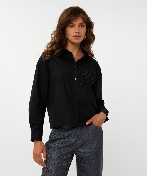 EsQualo Blouse small flower patch