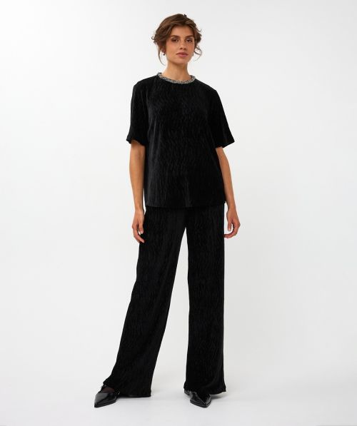 EsQualo Trousers velours plisse