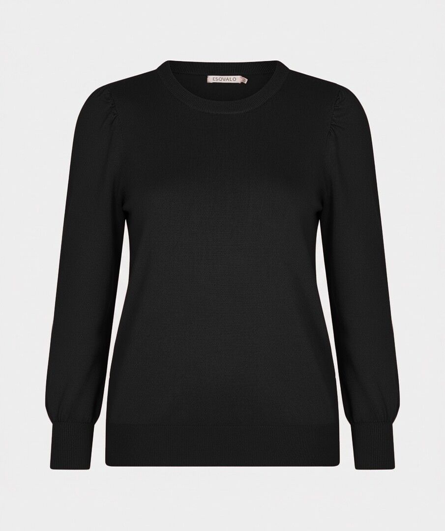 Sweater l/slve round neck basic knit