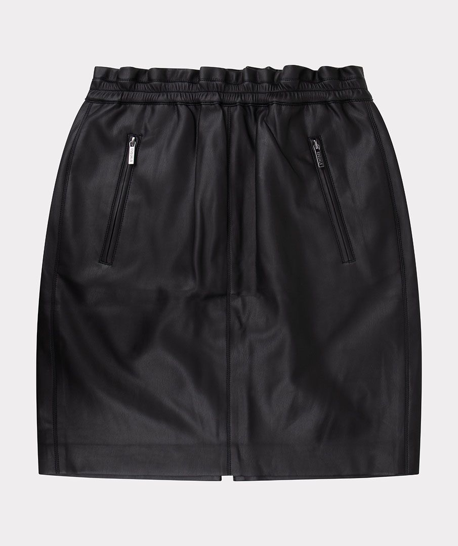 Skirt jogger zipper short PU