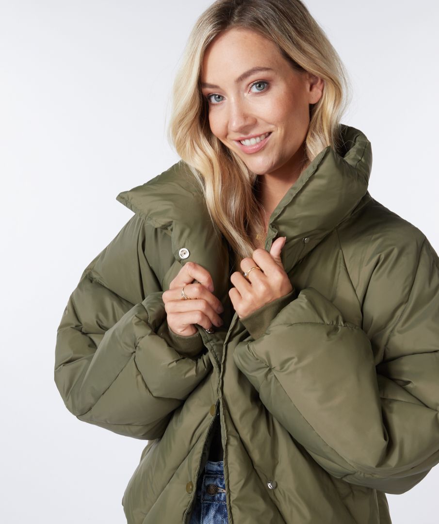 Jacket down cropped