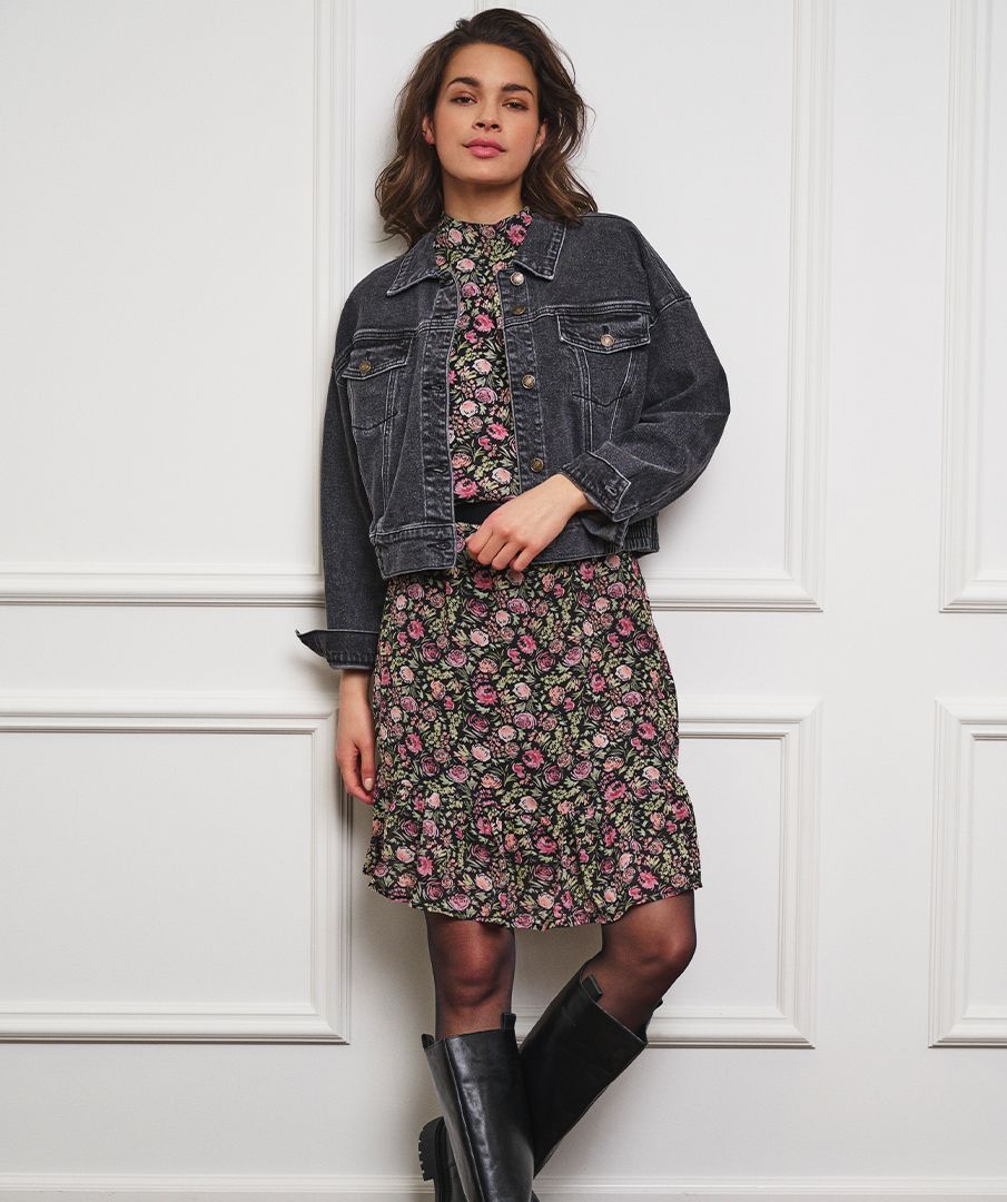 Jacket jeans smock oversized