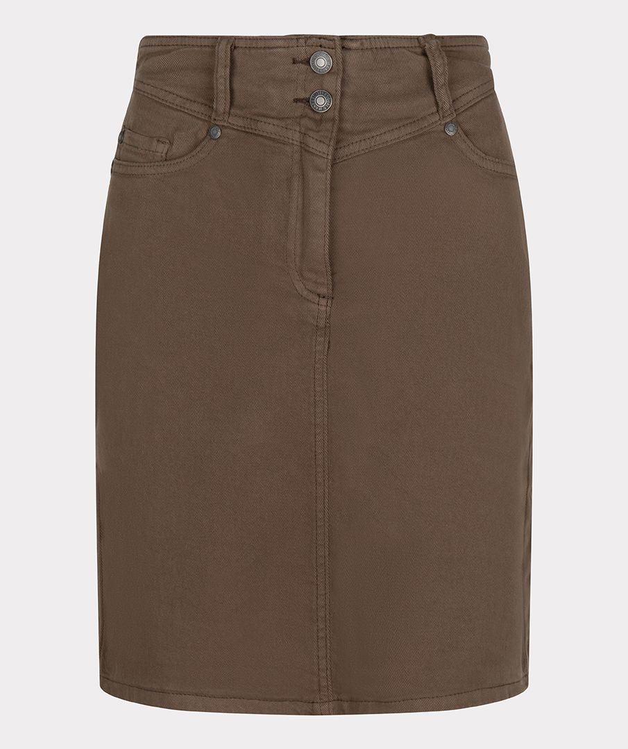 Skirt colored denim