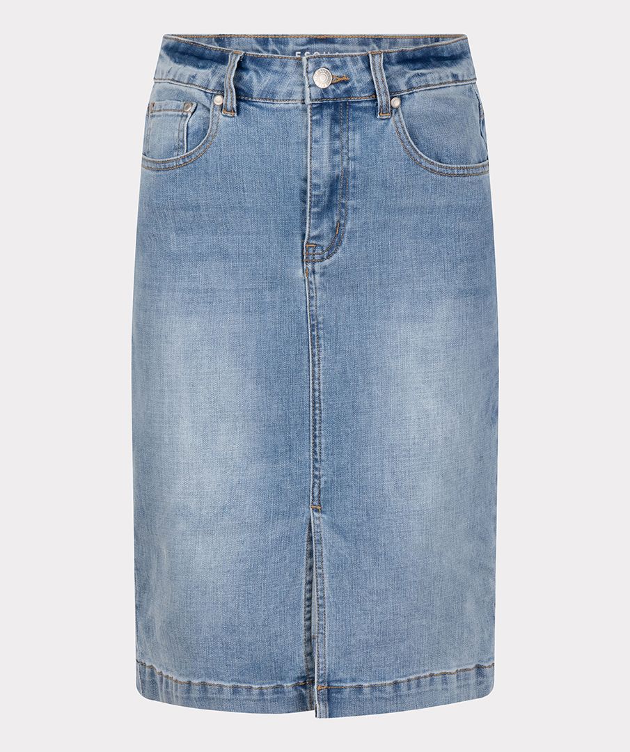 EsQualo Skirt jeans front split