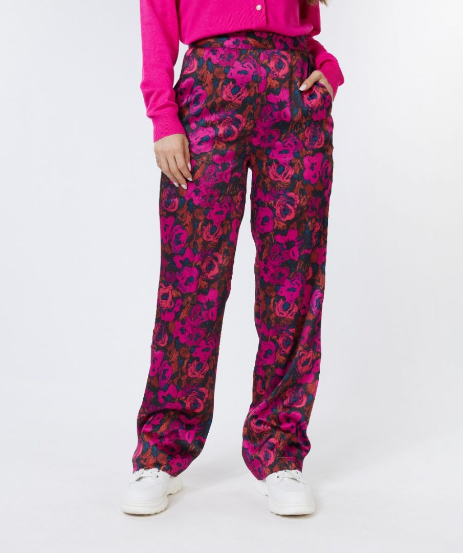 Trousers sateen Floral Wilding