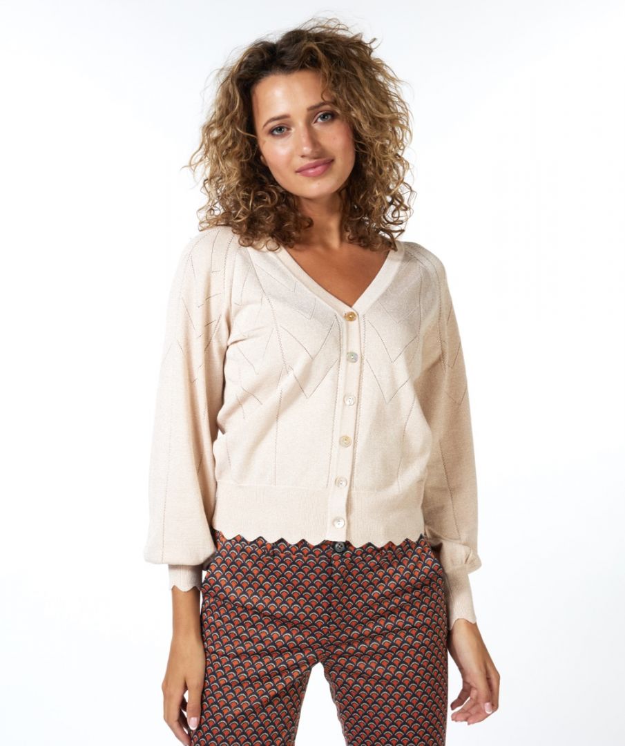 Cardigan lurex