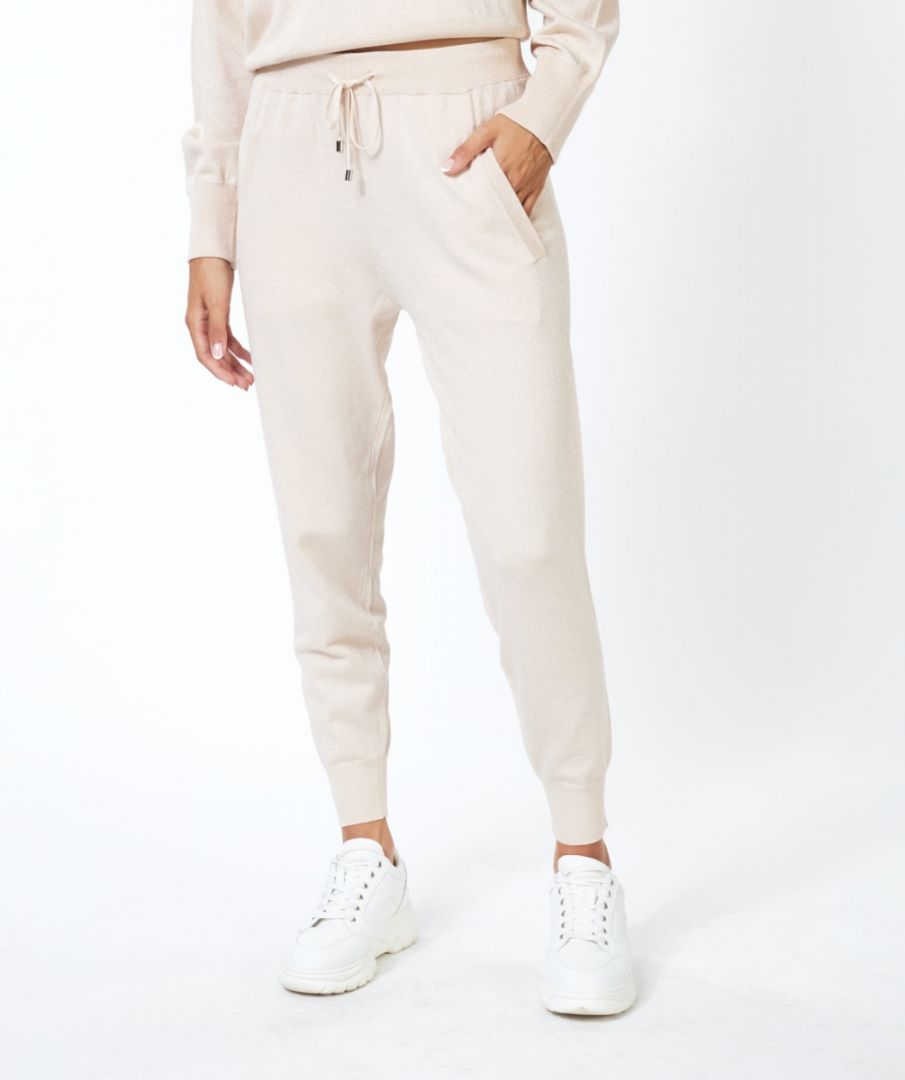 Trousers jogger lurex