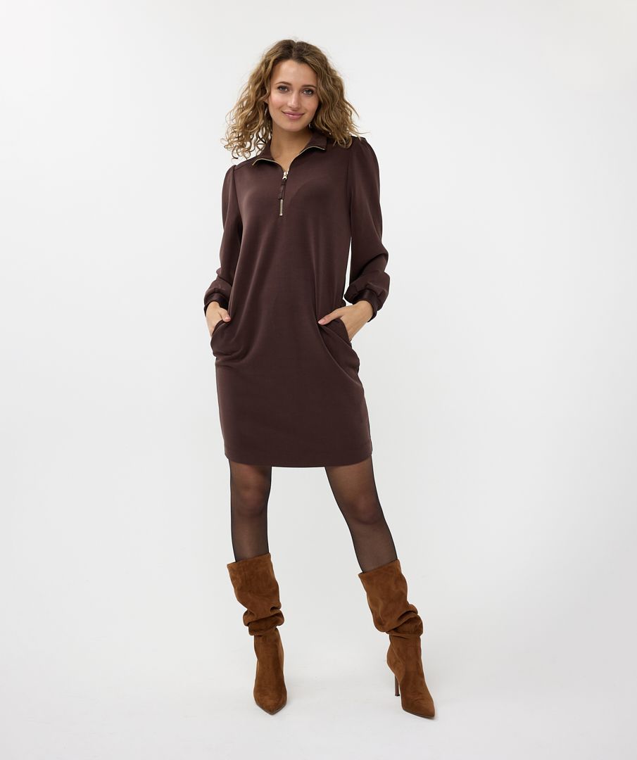 Dress zipp col modal