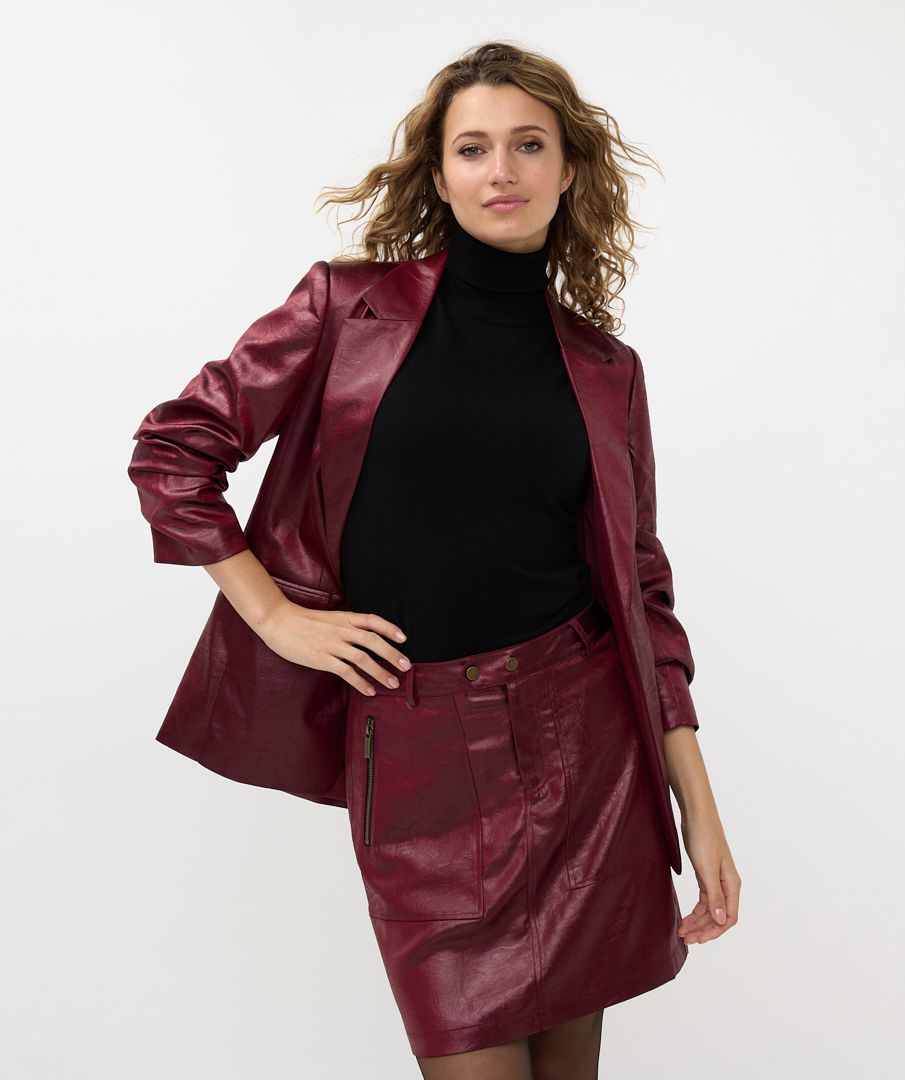 Blazer metallic crinkle