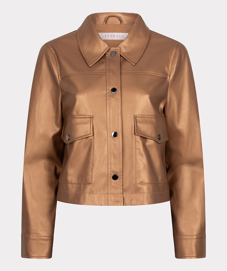 EsQualo Jacket short vegan leather