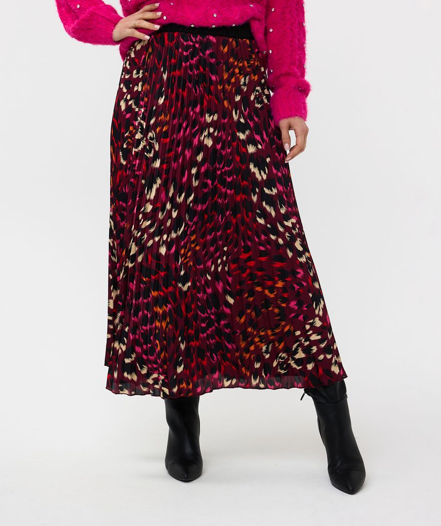 EsQualo Skirt plisse Floral Gem