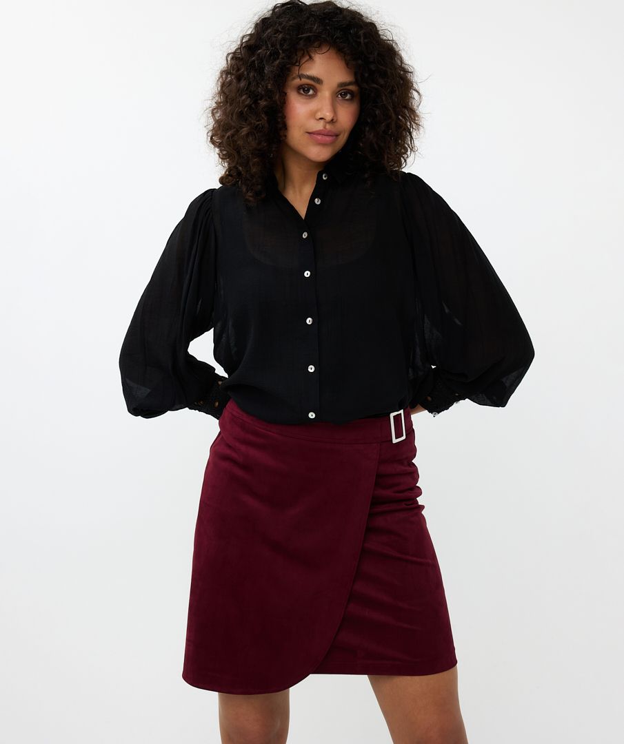 Blouse fancy lace cuff