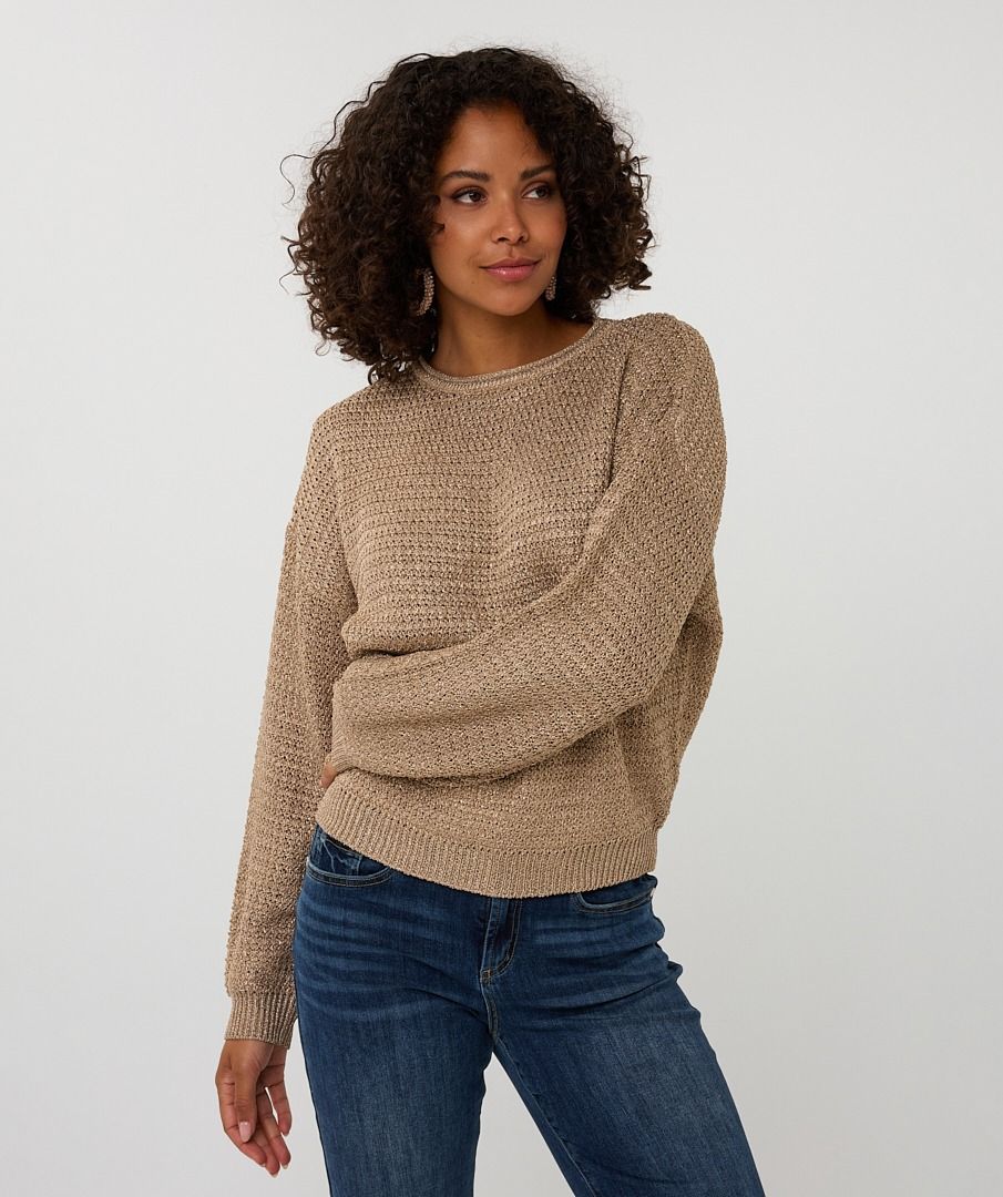 Sweater oversized lurex