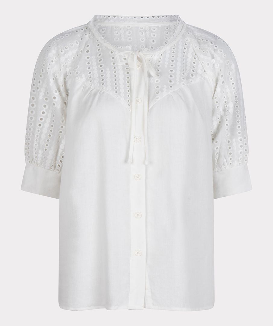 Blouse embroidery linen