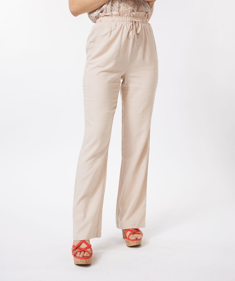 Trousers wide linen