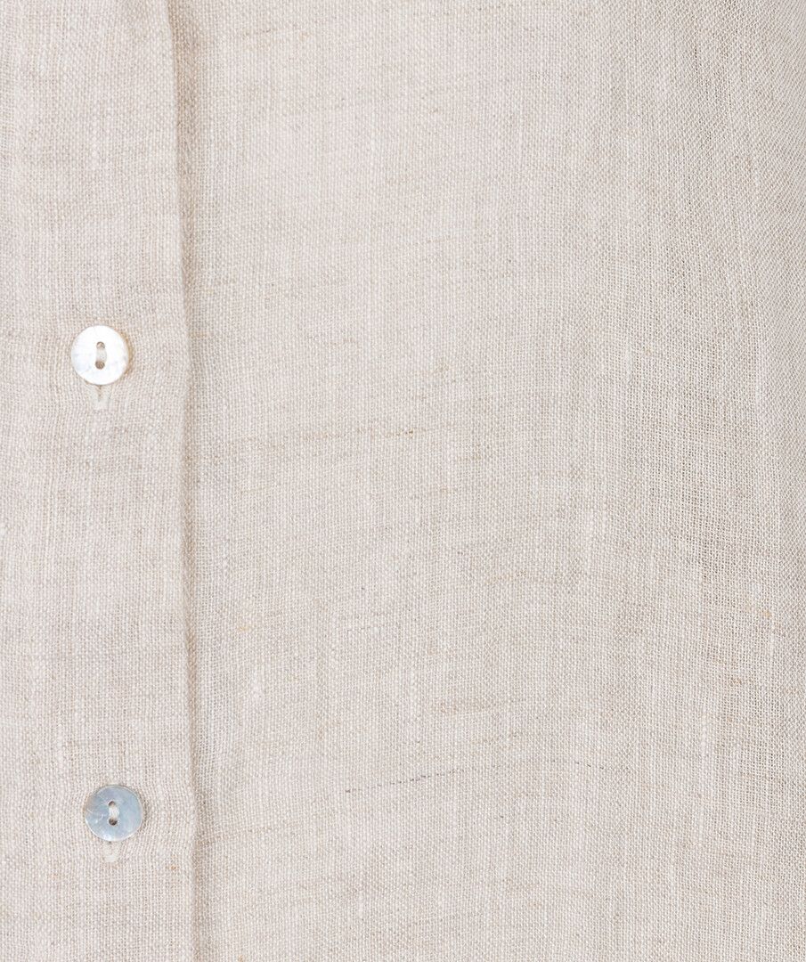ESQUALO ADALINE Sage 100%  Linen Blouse – Lightweight Flutter Sleeve Top