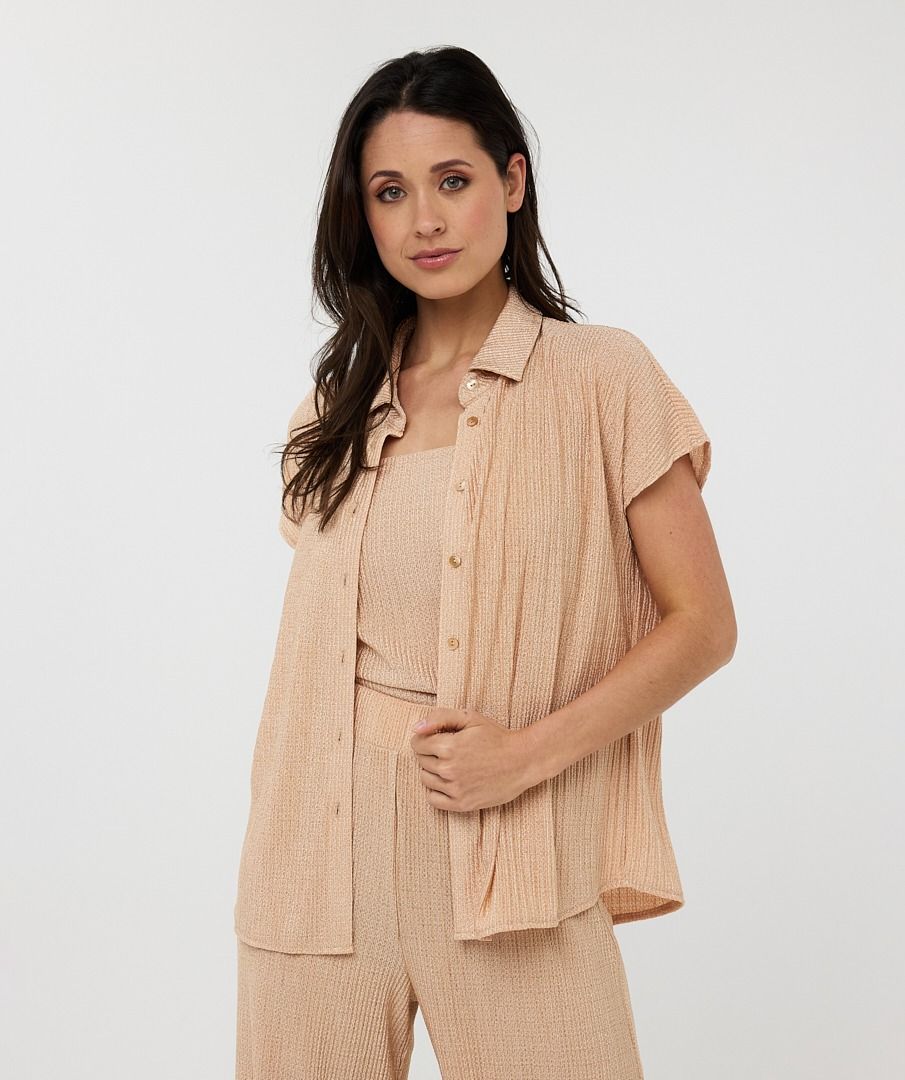 Blouse plisse glitter