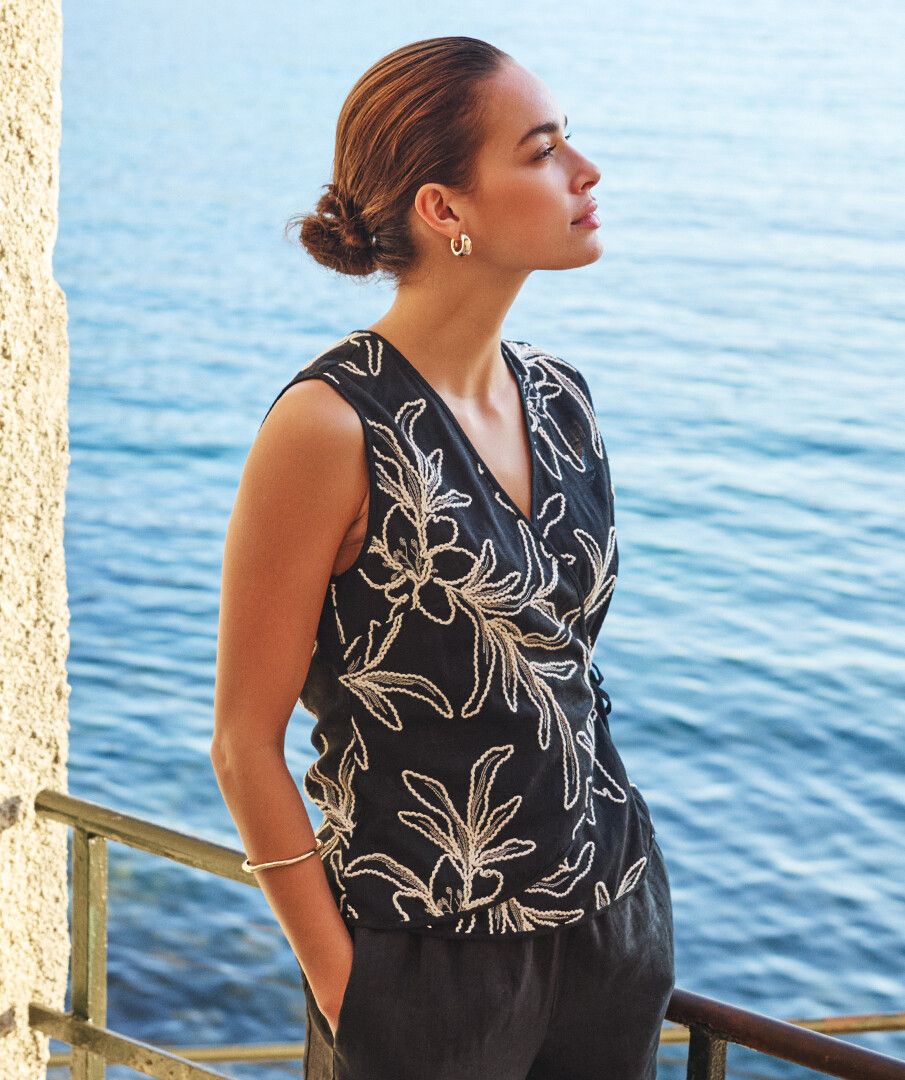 Top wrap over flower