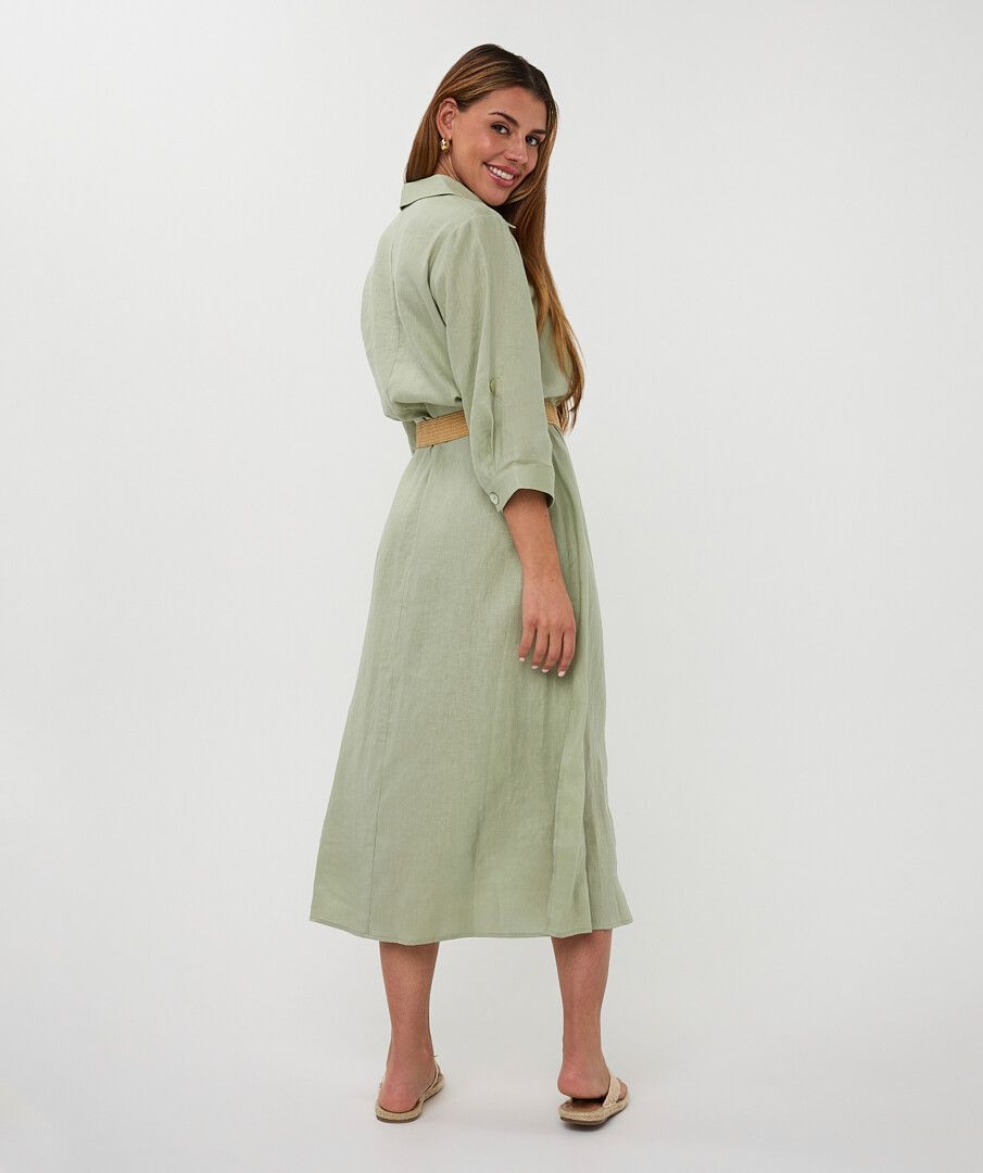 belt for linen dress Fabric Wrap Belt