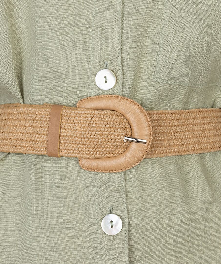 belt for linen dress Linen dress with belt Nora