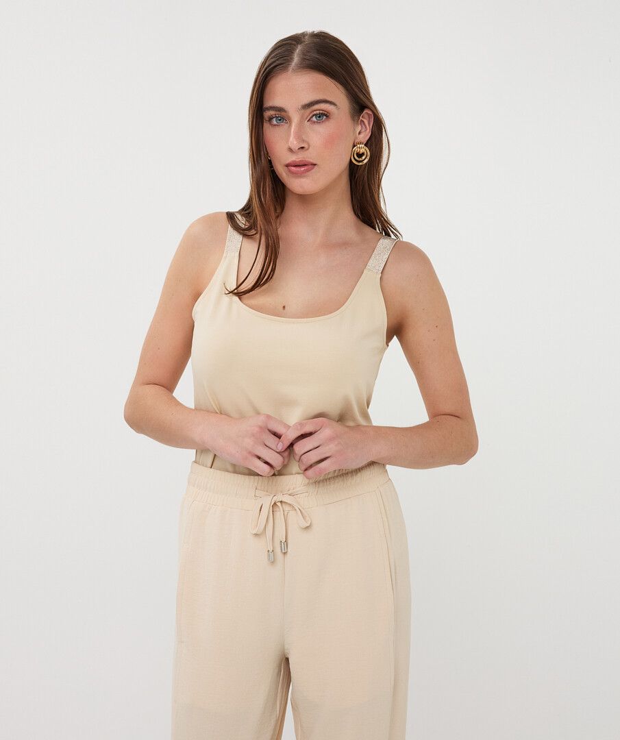 Singlet lurex straps