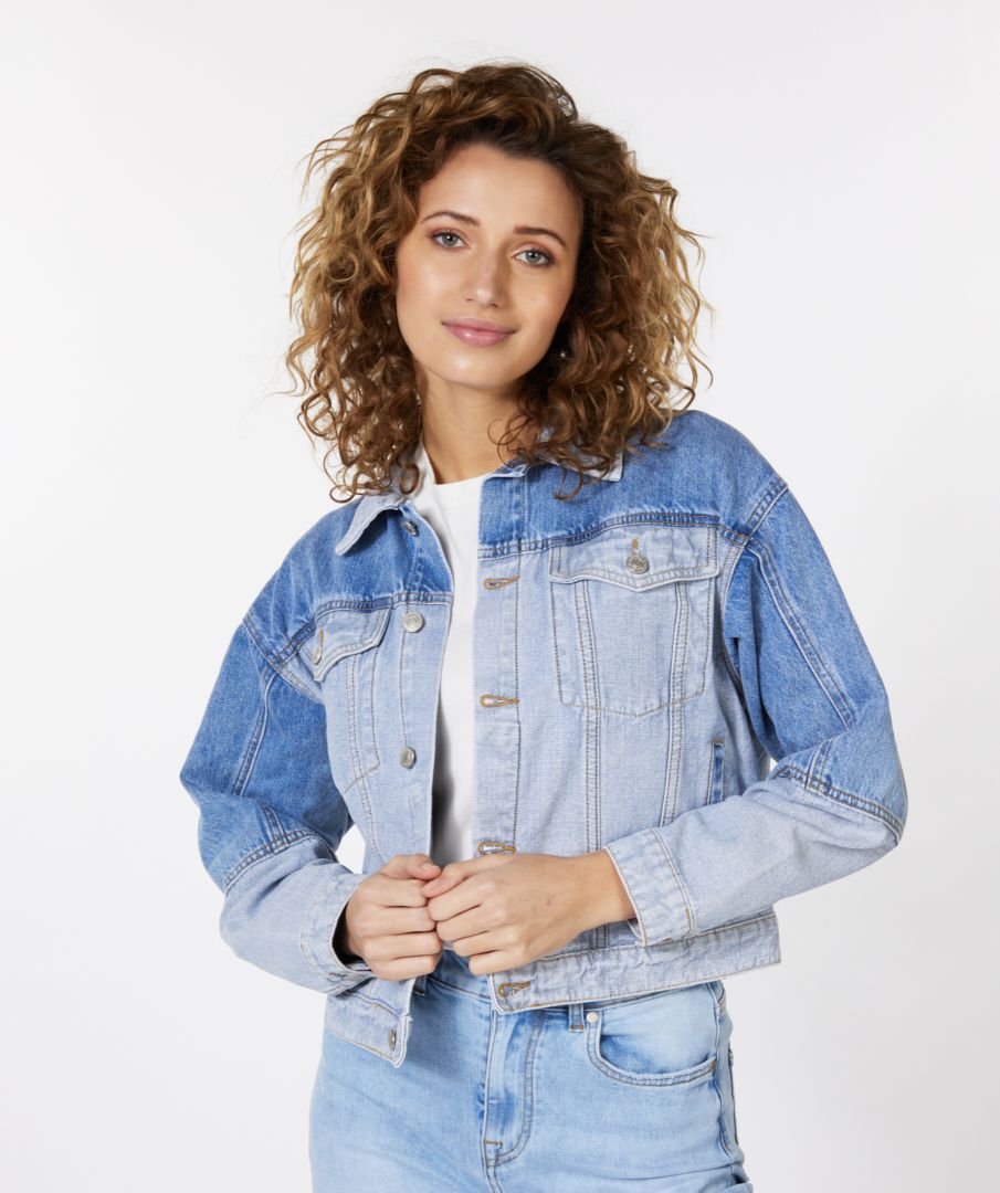 EsQualo Jacket contrast denim EsQualo Jacket contrast denim