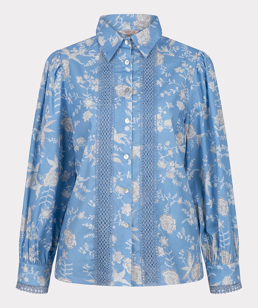 トップス Apolina Hazel Blouse Folk Floral Blue Apolina – Tagged 