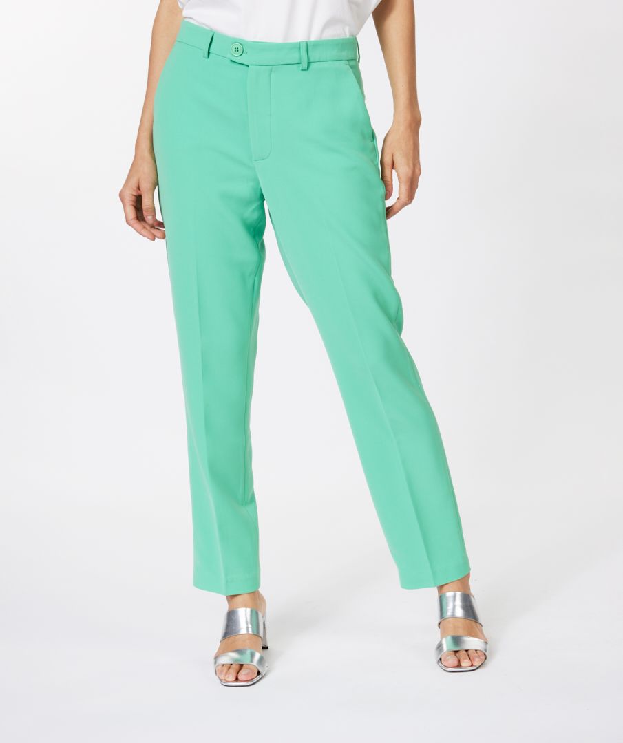 EsQualo Trousers paperbag city stretch