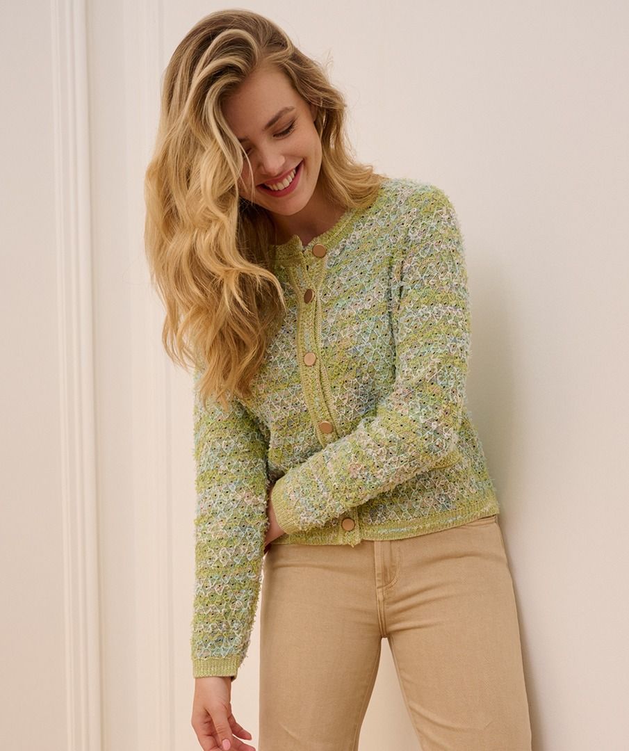 Cardigan fancy knit