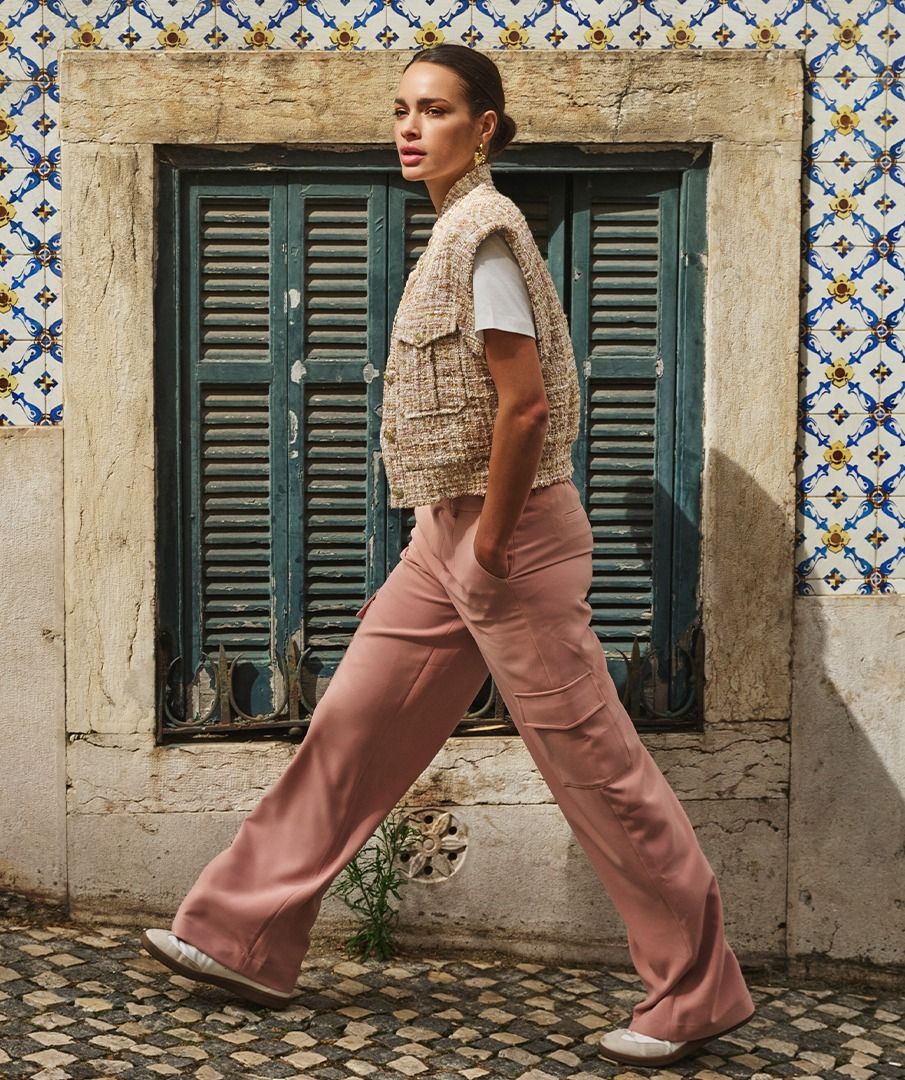 Trousers wide cargo city