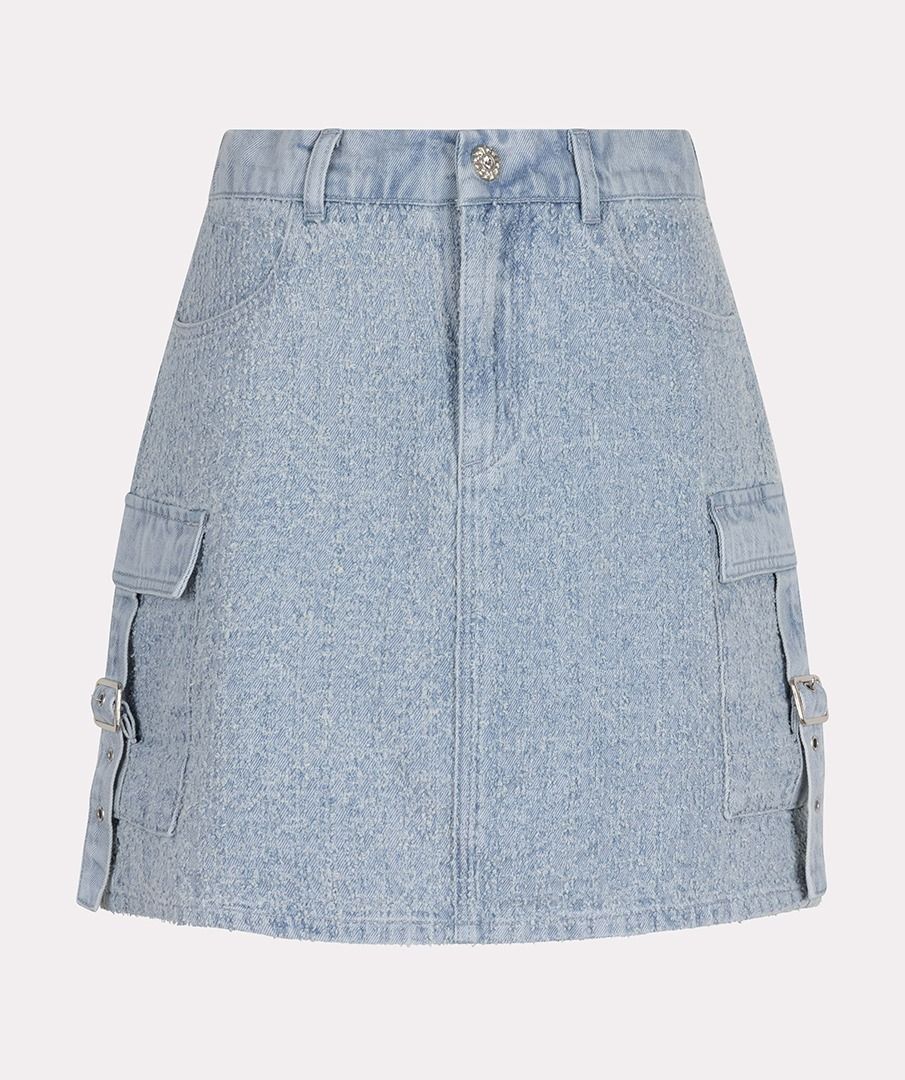 ◆2000Archives◆ EMBOSSED DENIM SKIRT ICE BLUE 2A25D2SK01GN The '90s Pencil Denim Skirt | Aritzia US