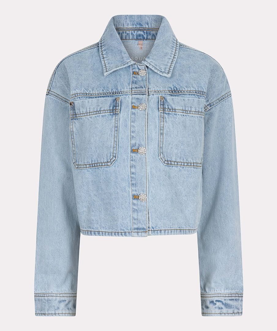 EsQualo Jacket denim short oversized