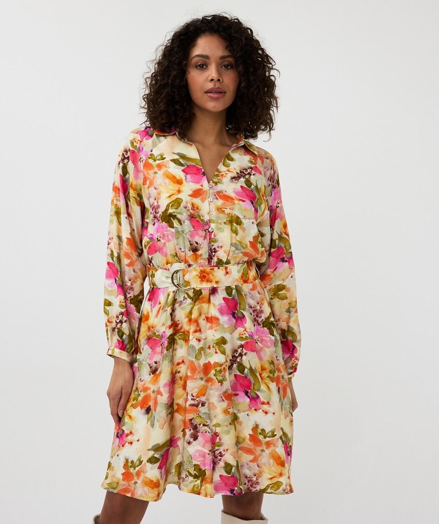 EsQualo Dress raglan Floral Garden