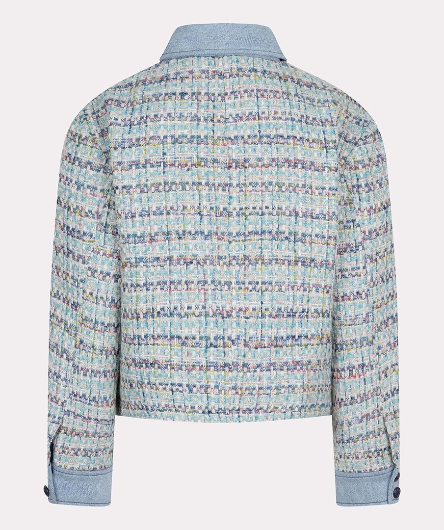 【タグ付新品未使用】ALUDE blue check tweed jacket ALUDE SELECT】blue check tweed jacket | 【ALUDE】韓国メンズ