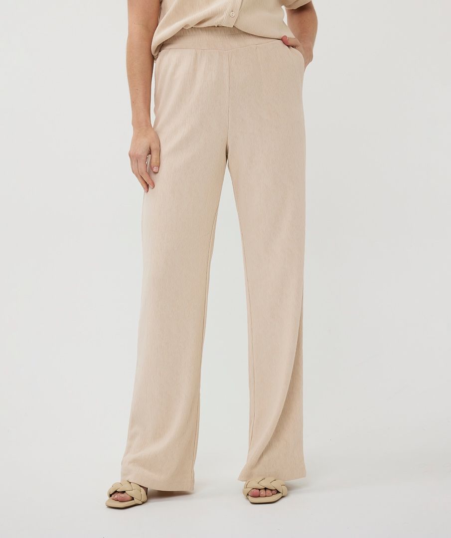 Trousers fancy crinkle