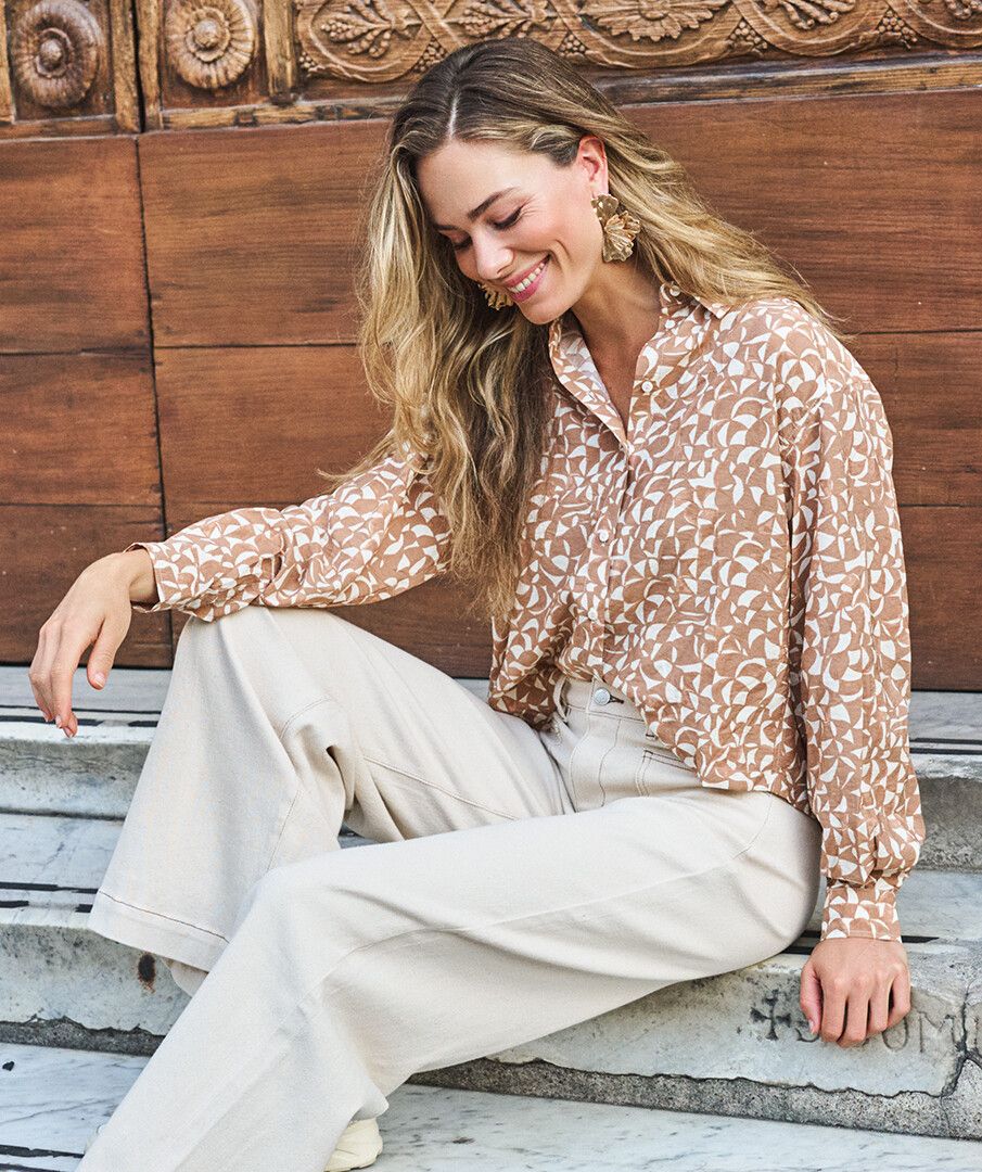 Blouse boxy Scarlet Small Graphic