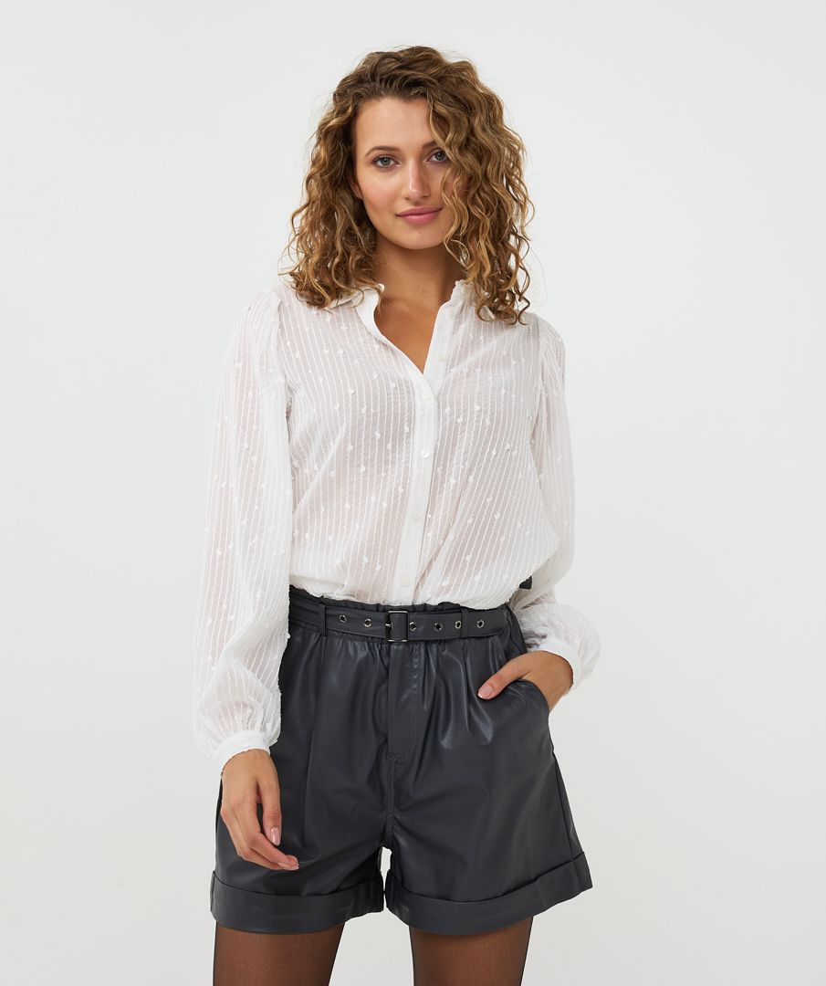 Blouse basic sequins