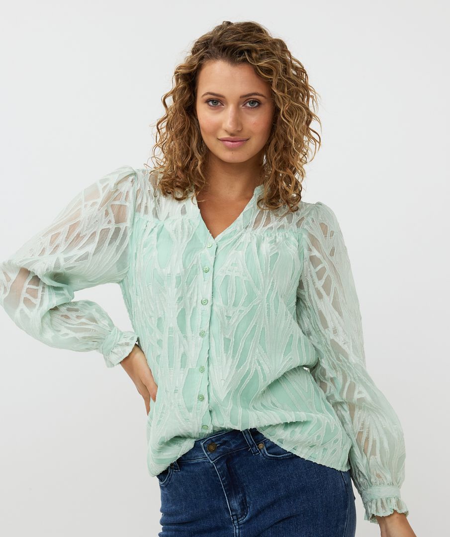 Blouse fancy jacquard
