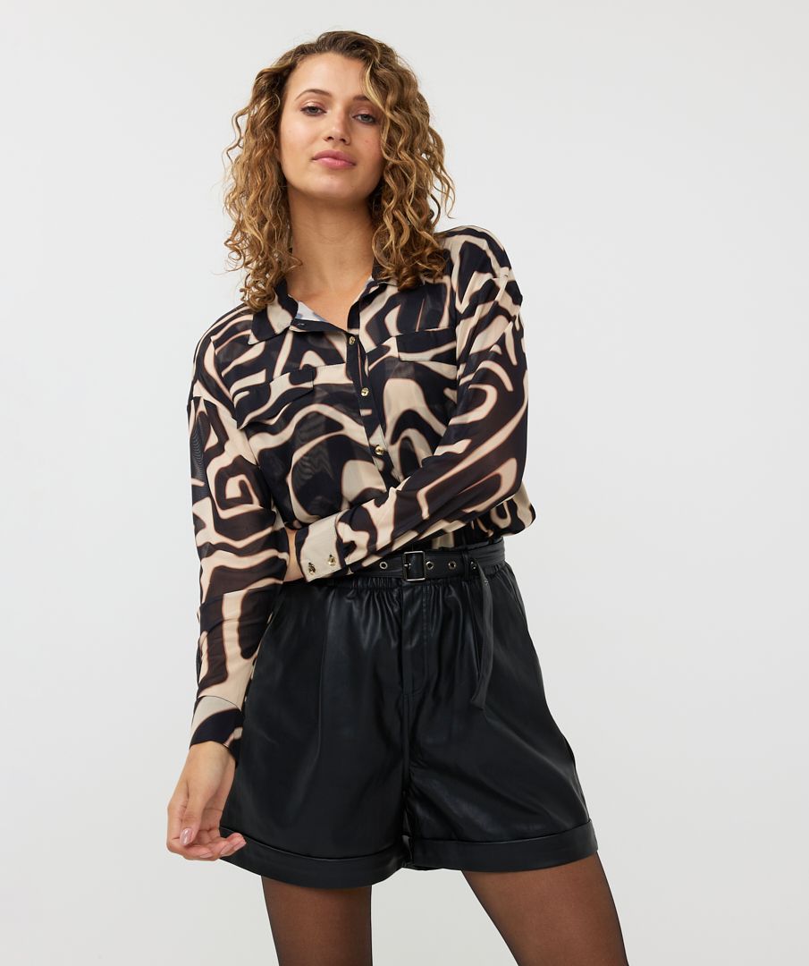 Mesh skirt and blouse shop